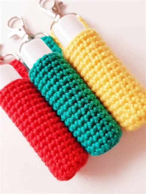 Lip Balm Holder Crochet Lip Balm Holder Lip Balm for Ladies - Etsy