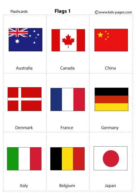 Free Printable World Printable Worksheet Flags Of The World Coloring ...