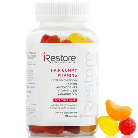 iRestore Vitamins Hair Gummies - Vegan Biotin Gummies for Hair Growth ...