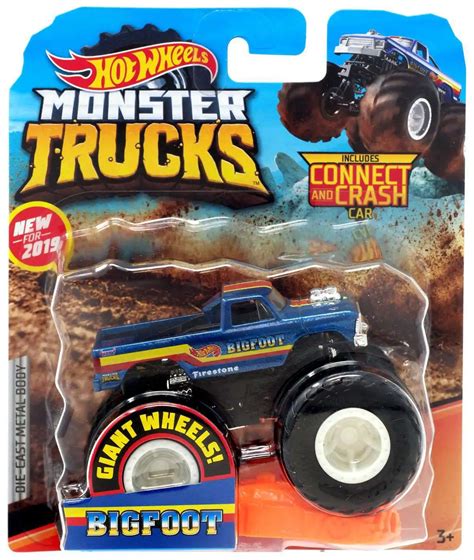 Hot Wheels Monster Truck Bigfoot Stunt Storm 8/10 1:64 Scale Die-Cast ...