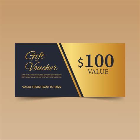 Elegant Gift Voucher Design Template 2001877 Vector Art at Vecteezy