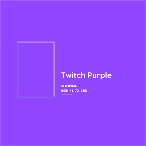 Twitch Purple Complementary or Opposite Color Name and Code (#9146FF ...