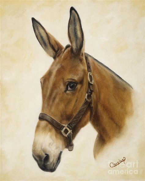 Ready Mule Painting by Cathy Cleveland - Fine Art America