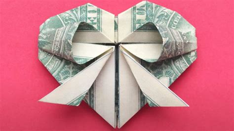 How to Make Money Heart with a Bow