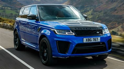 Blue Range Rover Sport SVR - Powerful and Dynamic - YouTube