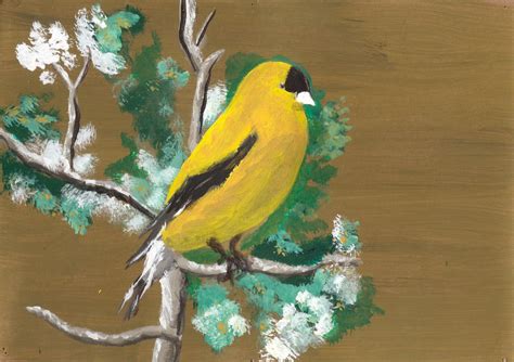 Yellow Bird Painting by Scheinberg on DeviantArt