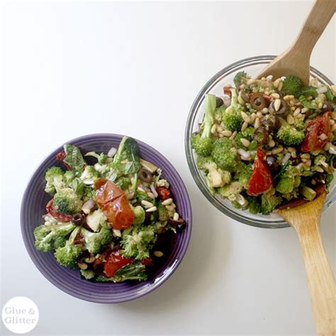 Italian-Style Raw Broccoli Salad