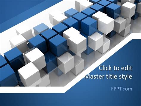 Free Blue Abstract PowerPoint Template - Free PowerPoint Templates