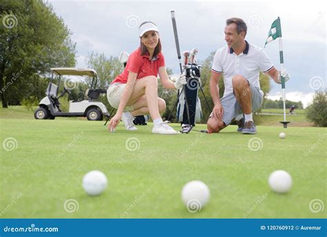 Golfers with three balls stock photo. Image of sportsmanship - 120760912