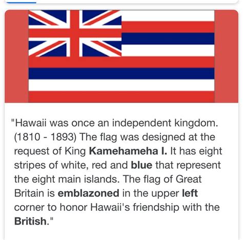 Hawaii State Flag and what it represents. | Hawaii state flag, Hawaiian ...