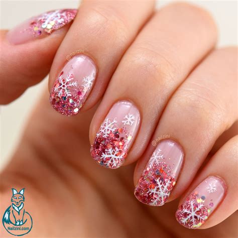 Glitter Gradient Snowflake Nail Art -- Born Pretty Review -- | Nailzini ...