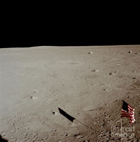 American Flag On Moon Photograph by Nasa