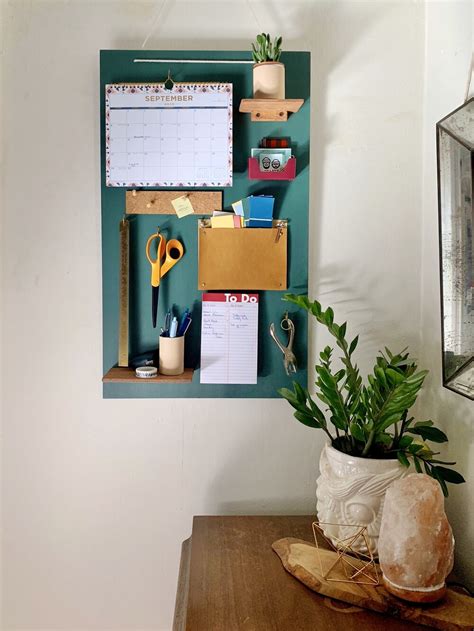 DIY Flat Wall Hanging Office Organizer – Crafty Lumberjacks