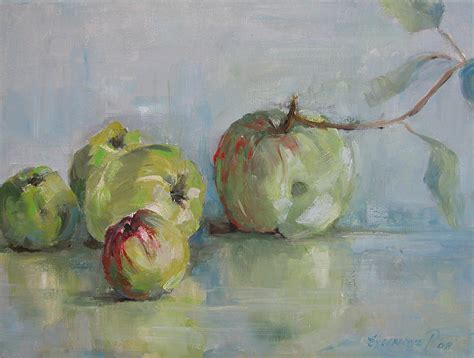 Five Apples Painting by Synnove Pettersen - Fine Art America