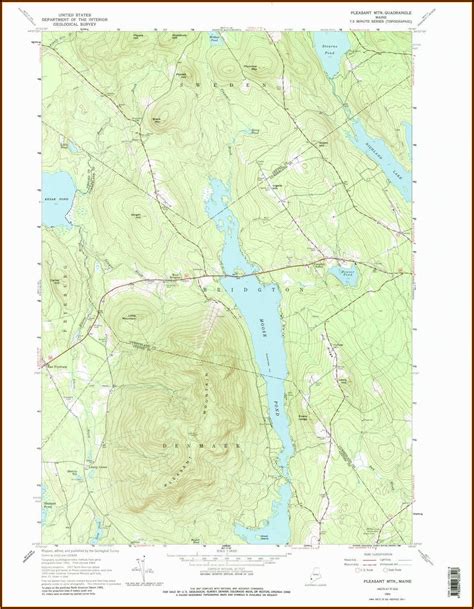 Topographic Map Bridgton Maine - map : Resume Examples #djVaJ8Wv2J