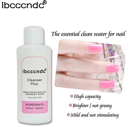 1PC 60ml Acrylic Ethanol Nail Cleaner UV Gel Nail Polish Remover DIY ...