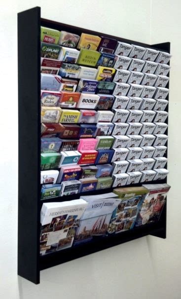 Custom Wall Mounted Brochure Rack Portfolio | Great Display Company