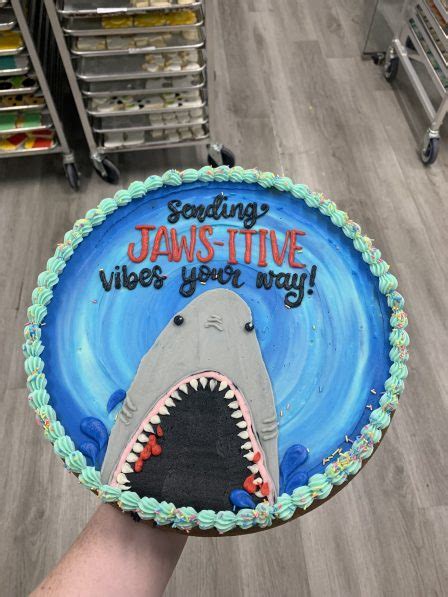 Shark cookie cake - Hayley Cakes and Cookies Hayley Cakes and Cookies