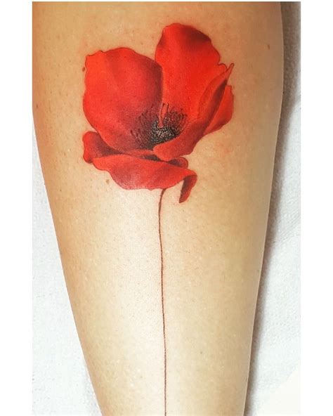 My wonderful poppy tattoo! AMAZING! #POPPY #TATTOO | Red poppy tattoo ...