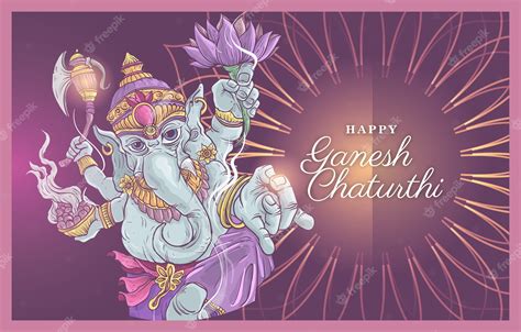 Premium Vector | Happy Ganesh Chaturthi Illustration