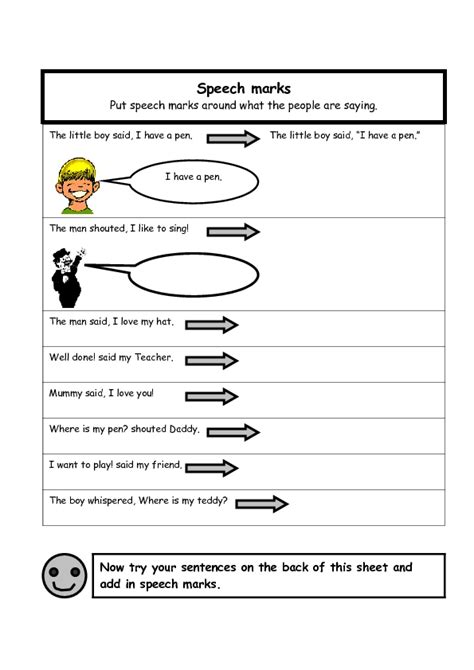 Speech Marks 2 Worksheet for 2nd - 4th Grade | Lesson Planet