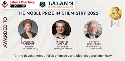 "It Just Says Click" -Nobel Prize In Chemistry 2022 For Development Of ...