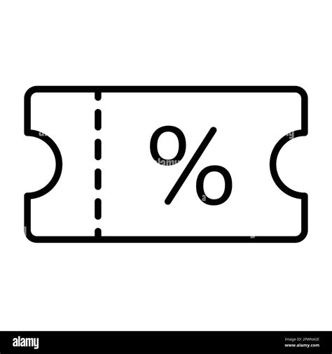 Discount voucher outline icon vector editable payment methods concept ...