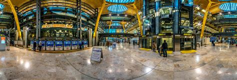 Adolfo Suarez Madrid-Barajas Airport Arrivals, Madrid, 2015. 360 ...