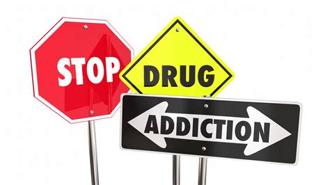 Stop Drug Addiction Abuse Habits Warning Signs 3 D Animation Motion ...