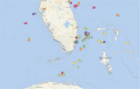 Stunning Map Shows Dozens of Cruise Ships Off Florida Coast | Cruzely.com