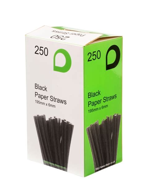 Black Paper Straws 3000 pieces - Free Delivery - smoothiefresh.co.uk