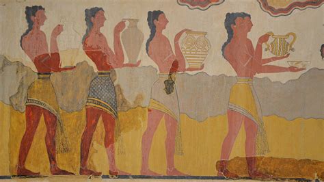 Minoan 'Procession Fresco' from Knossos (Illustration) - World History ...