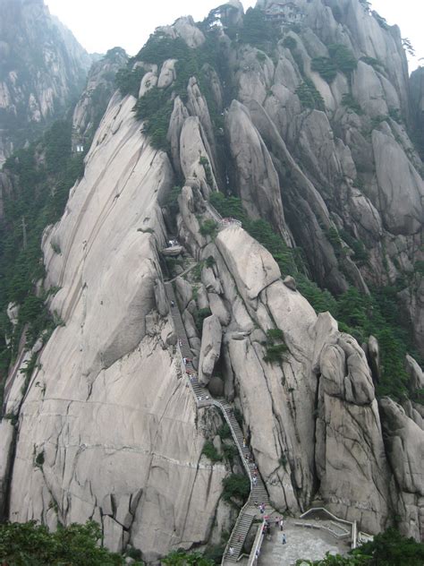 China's Huangshan Mountain Has The Craziest Steps Ever | HuffPost