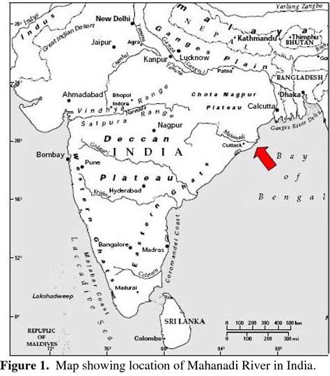 Mahanadi River Map