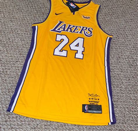 Kobe Bryant 24 Los Angeles Lakers “Memorial” Adult 52 Jersey | SidelineSwap