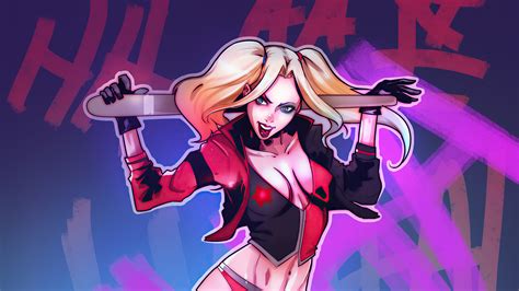 1440x900 Harley Quinn With Base Bat Fan Art 4k Wallpaper,1440x900 ...