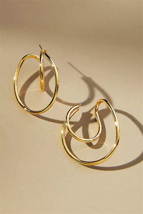 Twisted Metal Earrings | Anthropologie