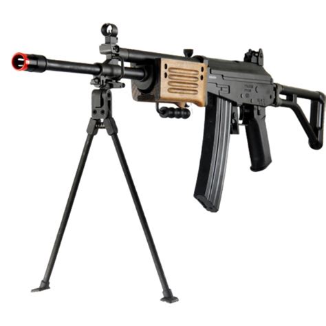 ICS Airsoft Galil ICAR ARM w/ Folding Stock Quick Deploy Bipod - BLACK ...