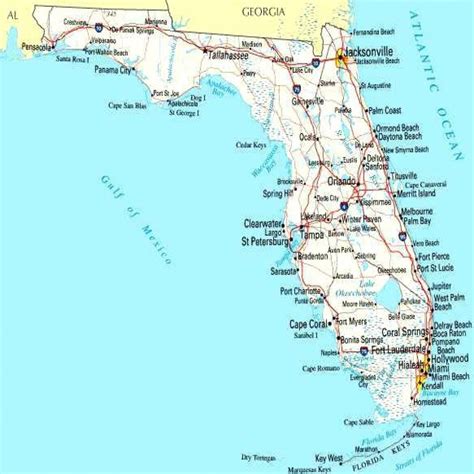 Map Of Florida Beaches On The Atlantic | Maps Of Florida