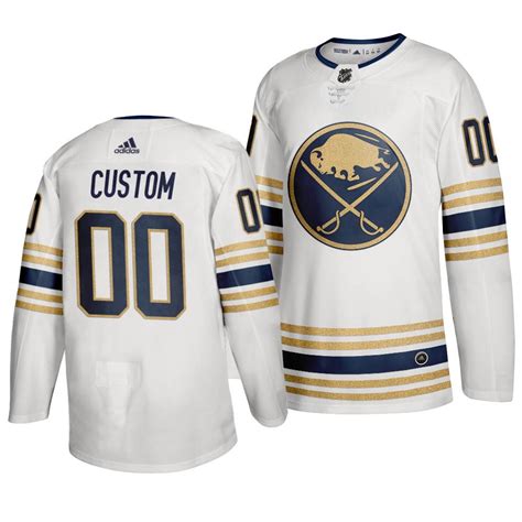 Men's Buffalo Sabres 2019-20 50th Season Premier Breakaway White Custom ...