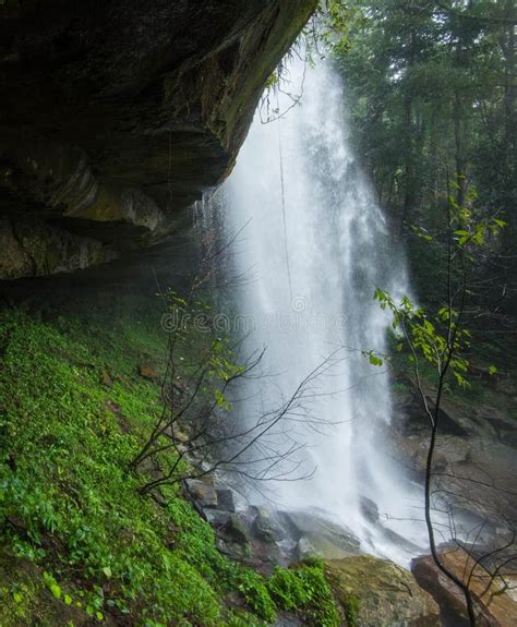 Cave Waterfall stock photo. Image of landscape, outside - 77307226