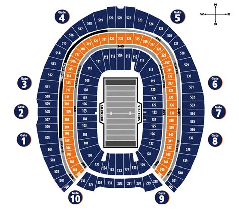 Broncos Stadium Seating Chart Denver | Cabinets Matttroy