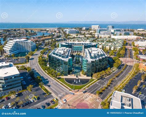 Aerial of Sony Play Station Headquarters in San Mateo California United ...