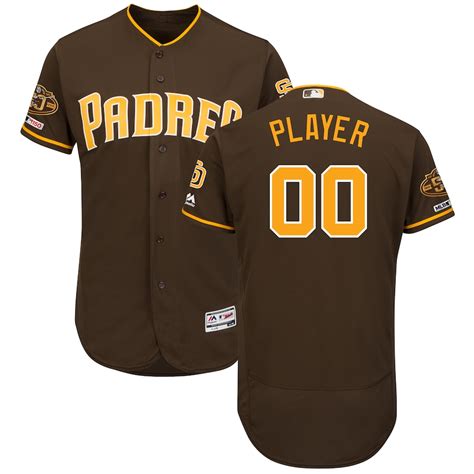 Men's San Diego Padres Majestic Brown Alternate 50th Anniversary ...