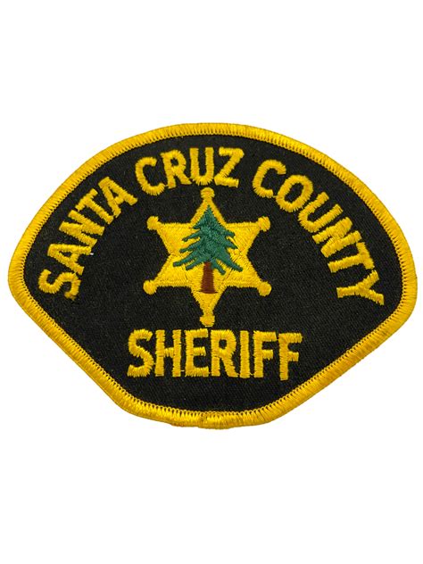 SANTA CRUZ COUNTY SHERIFF CA PATCH