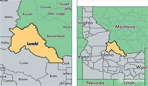 Lemhi County Idaho Map - Map Of Us Western States