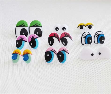 50pcs/lot new style Cartoon toy eyes plastic safety eyes & soft washer ...