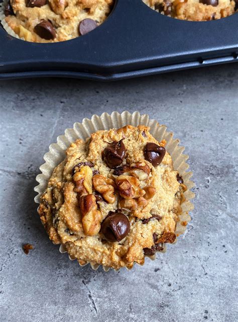 Vegan Chocolate Chip Walnut Muffins - Upbeet & Kaleing It