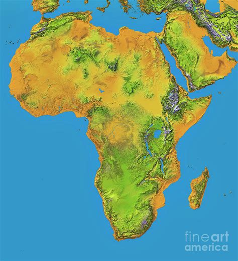 Africa Topographic Map – Topographic Map of Usa with States