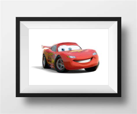 Digital Download Cars 2 Lightning Mcqueen Grand Prix Poster Art Nursery ...